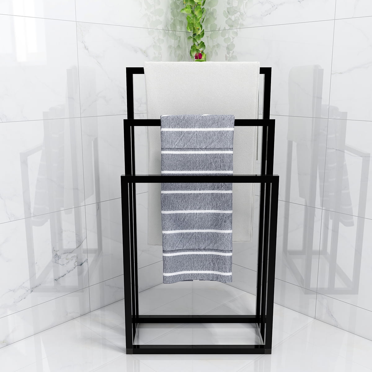 Metal Freestanding Towel Rack 3 Tiers Hand Towel Holder Organizer For