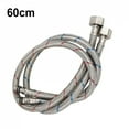 thumbnail image 5 of 1Pair Single Head Cold and Hot Water Inlet Pipe Stainless Steel Woven Sink Faucet Connector Kitchen Basin Plumbing Hoses, 5 of 7