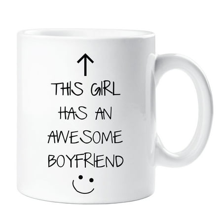 

60 Second Makeover This Girl Has An Awesome Boyfriend Mug Valentines Girlfriend Funny Friend Birthday Christmas