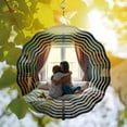 thumbnail image 2 of 3D Metal Hanging Wind Spinners - Unique Design Wind Chimes for Yard & Garden Decor Create a Dreamlike Atmosphere, 2 of 6