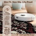 thumbnail image 6 of Design&I 8'x10' Washable Area Rug Halloween Vintage Skull Damask Ornamental Symmetrical Large Border for Dining Room, Office, Lounge, Snag-Free, 6 of 7
