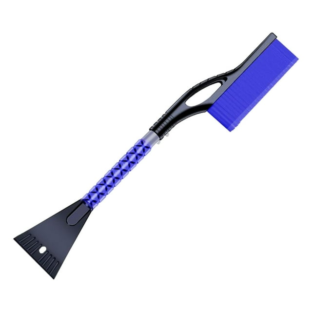 Cepillo de Nieve Sunnimix Telescópico con Empuñadura de Espuma Pala de Nieve para Coche Azul
