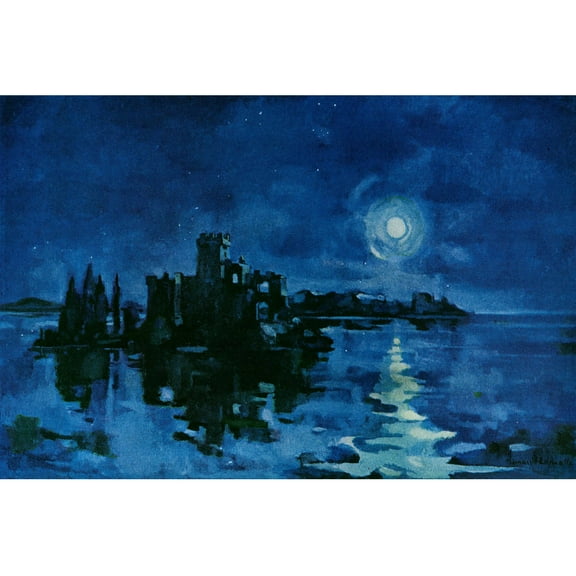 "Calm Night" Painting Print on Wrapped Canvas