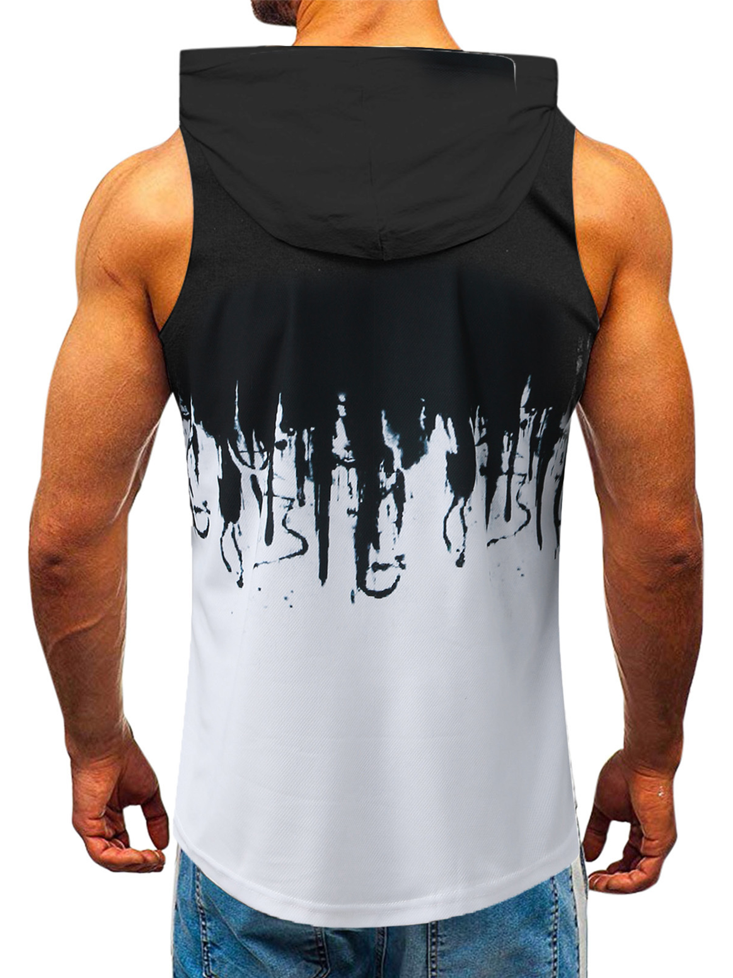 Introducing our Men's Workout Hooded Tank Tops, crafted for active individuals seeking comfort and style. Constructed from 100% lightweight polyester, these tank tops offer a soft and breathable fit that enhances your workout experience. The sleeveless and hooded design promotes excellent airflow, ensuring you stay cool and dry while engaging in physical activities. The trendy color stitching pattern adds a touch of flair to these gradient tank tops, making them a versatile addition to your summer wardrobe. Ideal for everyday wear, gym sessions, beach outings, or casual parties, these tank tops can be effortlessly paired with a variety of bottoms for a personalized look. Prior to purchasing, please consult our size chart for accurate sizing information.
