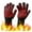 Red, variant on Fire Gloves High Temperature Resistant Gloves Outdoor Barbecue Gloves