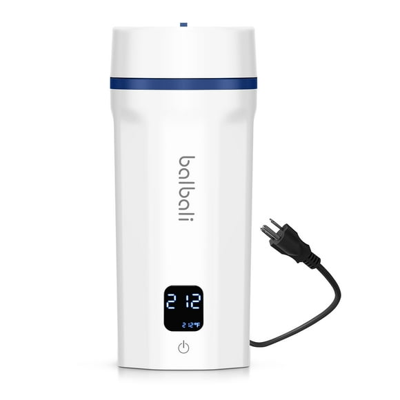 Hervidor portátil balbali 550 ml 100-250 V de doble voltaje blanco
