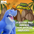 thumbnail image 4 of Dino Monster Flex Juguetes Flexibles Dinosaurios Elásticos azul marino Pequeño, 4 of 7