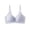 Blue, variant on Large Size Comfortable Breathable Smooth Bra Daily Casual Everyday Underwear For Women, 34, White