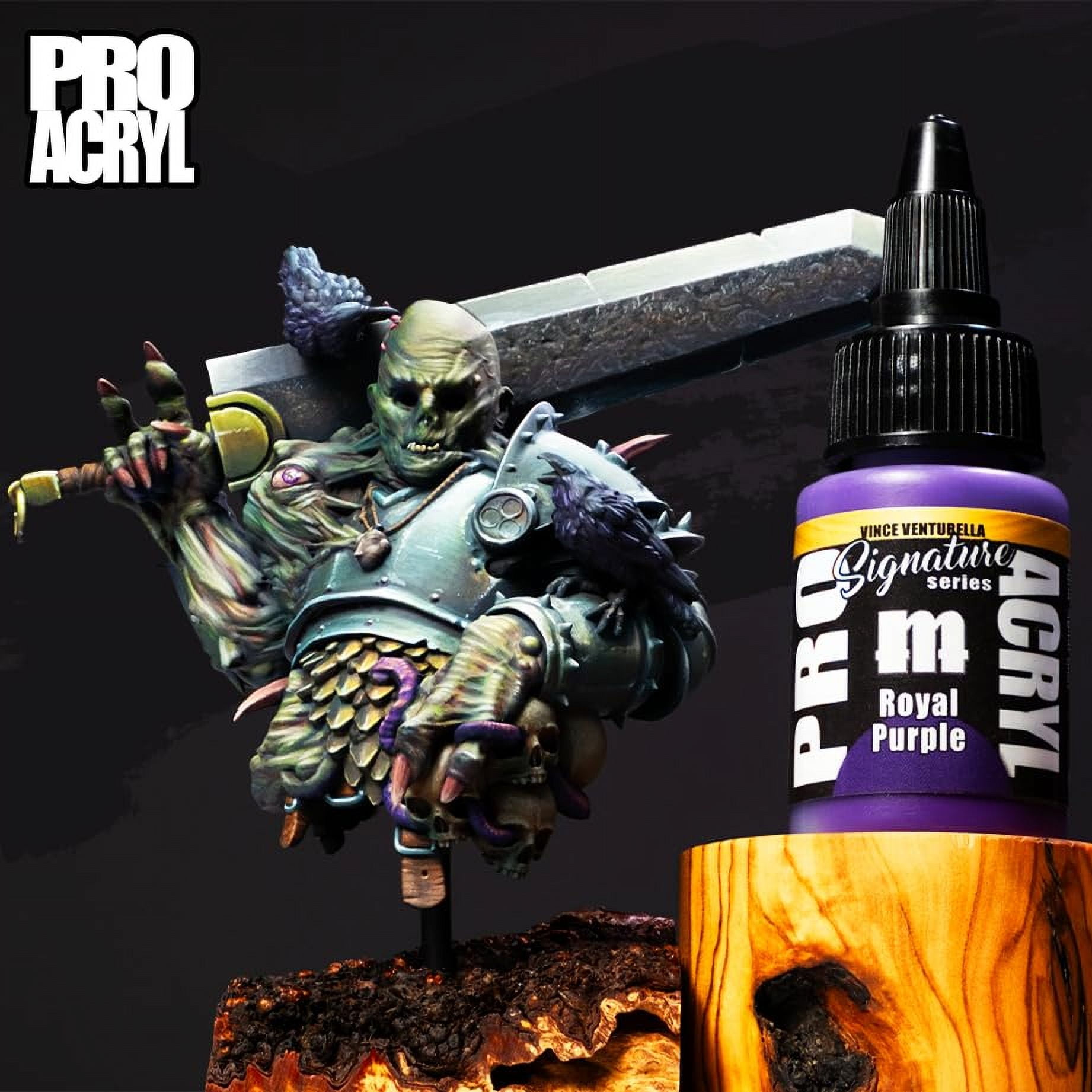 Monument Hobbies Pro Acryl Expansion Set #2 - Transparents! Acrylic Model Paints for Plastic Models - Miniature Figures Painting, no-clog cap, comes loaded with glass agitator