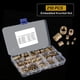 thumbnail image 5 of Kit surtido de tuercas moleteadas de 210 piezas, M2 M3 M4 M5 M6 M8 M10 tuercas integradas de inserción redonda de cilindro de latón moleteado roscado Xemadio YQ-0606, 5 of 9