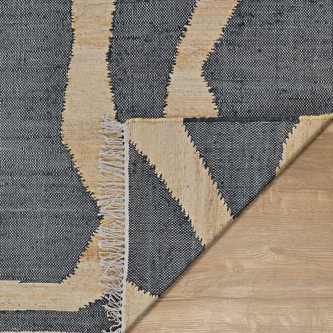 Couristan Cosmoros Karo 6' x 9' Natural-Black Area Rug