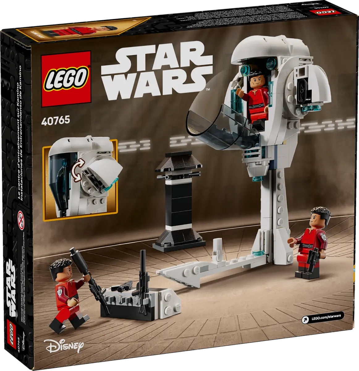 LEGO Star Wars Kamino Training Facility 40765 Clone Cadets Building Set with KE-8 Enforcer Vehicle, Blaster Tower & Weapon Rack, 190 Pieces
