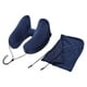 thumbnail image 5 of Almohada inflable portátil para el cuello, de viaje, con almacenamiento práctico y forma ergonómica en U. Azul, 5 of 9