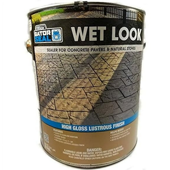 FENG20 Gator Seal Wet Look Sealer for Pavers & Natural Stones 1 Gal Can