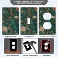 thumbnail image 3 of Yayeee Duplex Wall Plate 1-Gang 4.5"x2.7" Home Receptacle Light Switch Decorative Outlet Cover, Tiger and Peacock Pattern, 3 of 7