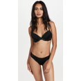 thumbnail image 2 of Womens Seductive Comfort Lotus Floral Lift Demi, Black, Size 32 b, 2 of 5