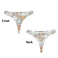 thumbnail image 3 of Fotbe Lovely Bear Tanga Sin Costuras para Mujer con Estampado – Panties Invisibles, Transpirables y Cómodos para Uso Diario-Small, 3 of 6