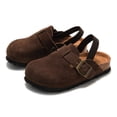 thumbnail image 3 of Kids' Cork Sandals with Genuine Leather Unisex Beach Sandals for Boys & Girls, 3 of 11