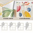 thumbnail image 3 of Summer Fruits Kitchen Window Curtains, Swag Curtains Valance for Bedroom Living Room Bathroom, Yellow Red Blue Watercolor Rod Pocket Window Treatment Curtain Block Drapes 2 Panels 36"x45", 3 of 9