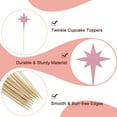 thumbnail image 3 of Uxcell Little Star Cupcake Toppers, Sparkle Star Cupcake Picks Birthday Cake Decoration Rose Gold 50, 3 of 7