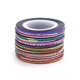 thumbnail image 1 of 30 Rolls Mixed Colors Nail-Striping Art Tape Line Sticker DIY Decal with 1Pc Free Tape Case Holder Tool, 1 of 4
