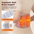 thumbnail image 3 of ALLJOY 67" Cordless Heating Pad for Back Pain Relief, 10000mAh Lower Back Massager with 3 Heat 3 Vibration, Gifts for Mom Women Men Dad, 3 of 9