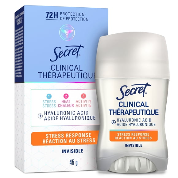 Secret Clinical Strength Invisible Solid Antiperspirant and Deodorant, Stress Response