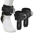 thumbnail image 2 of 2pcs Adjustable Ankle Straps For Cable Machine Gym Ankle Strap Double D-ring Ankle Cuff Straps, 2 of 5