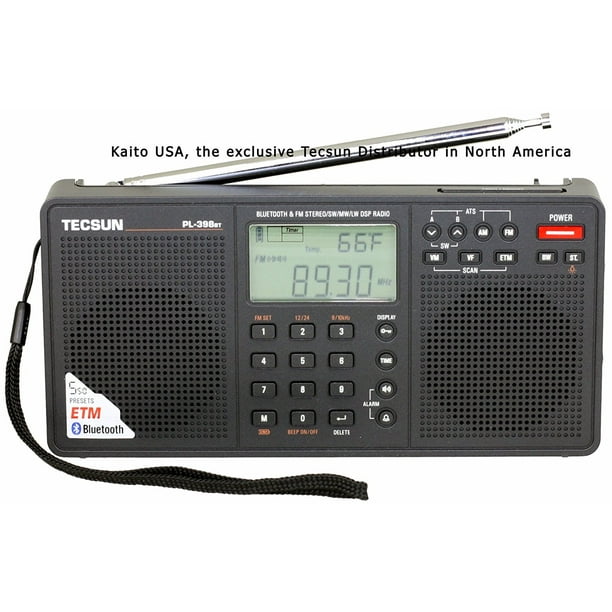 Tecsun PL398BT DSP Digital AM/FM/LW Shortwave Radio with Dual Speakers