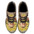 thumbnail image 2 of Ish Highland Cattle Sunflower Shoes Sneakers Black Size 10, 2 of 7