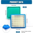 thumbnail image 1 of 1 PC Air Filter Element 491588S, Lawn Mower Air Filter, Blue Lawn Mower Tractor Air Filter with 1 PC Pre-Filter, Compatible with Briggs and Stratton 491588 491588S 4915885, 1 of 5