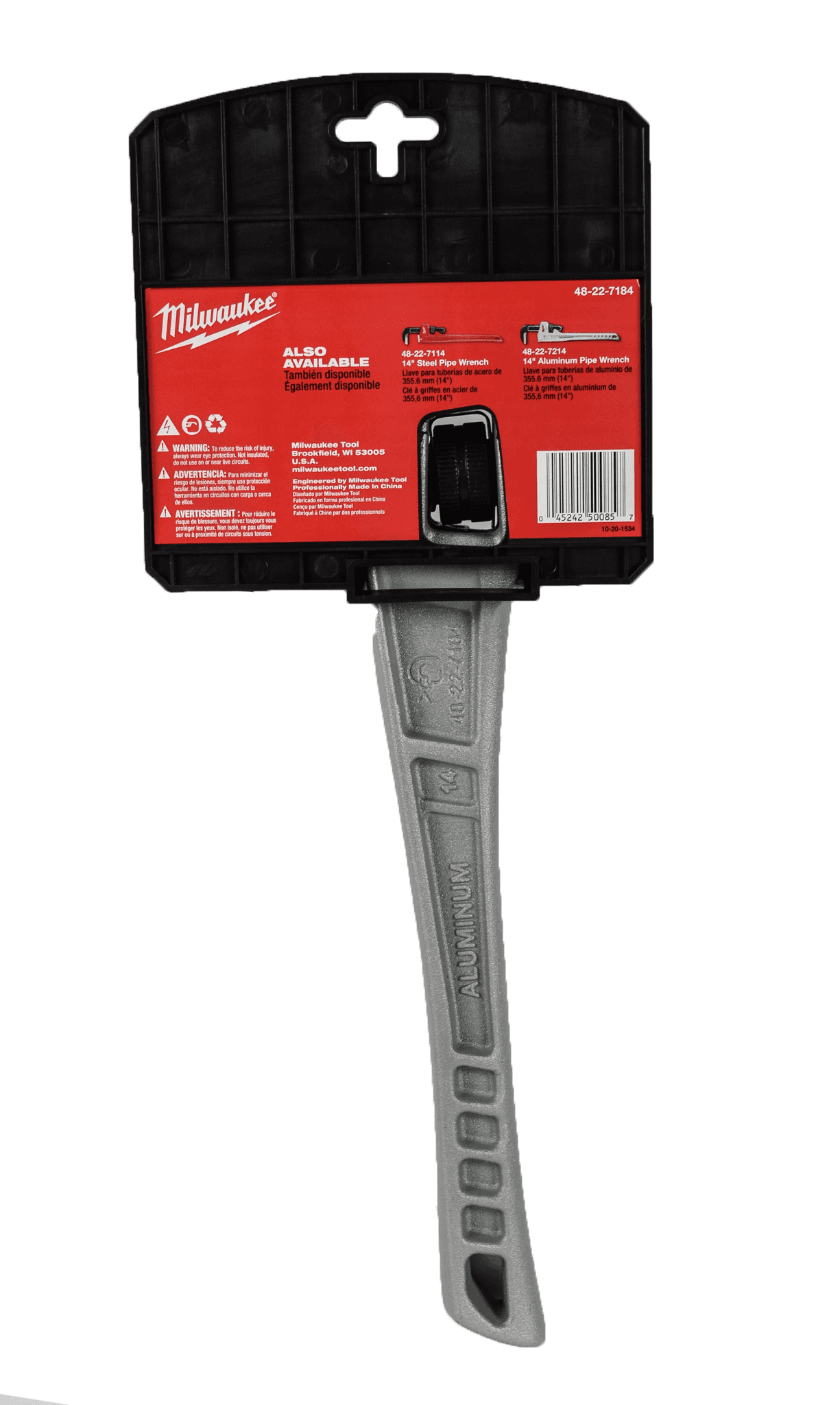 Replacement Offset Pipe Wrench For Milwaukee 48-22-7184 - 14 Inch Aluminum Plumbing Wrench