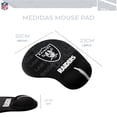 thumbnail image 4 of Set NFL de mouse inalambrico y pad con soporte de muñeca las vegas Raiders 100% original, 4 of 7