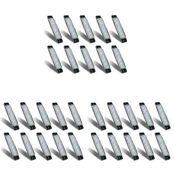 30 Pcs Marine Boat Lights,12V 24V Waterproof Boat Interior Navigation Strip Light Deck Transom Step Cockpit Lighting,E