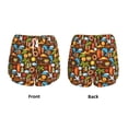 thumbnail image 5 of Picia Cute Beach Dolphin Pattern Women's 2 in 1 Athletic Running Shorts High Waisted Workout Casual Gym Sweat Shorts with Comfy Liner Zipper Pockets-Medium, 5 of 9