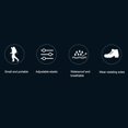 thumbnail image 3 of Shoe Covers with Non - Slip Sole, Snow and Rain Boot Reflective Strip, Zipper Closure Leg Gaiters for Outdoor Camping Fishing Cycling Riding, 3 of 5