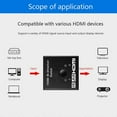 thumbnail image 3 of Commutateur HDMI 4K Répartiteur HDMI - Commutateur HDMI Bidirectionnel Mis à Jour 1 Entrée 2 Sorties Ou 2 en 1, 3 of 5