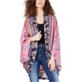 thumbnail image 1 of Ginger Womens Printed Cape Jacket, Pink, X-Small, 1 of 1