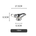 thumbnail image 5 of 2 pcs Sauce Boats, Stainless Steel Sauce Pourer Salad Dressing Server (Medium), 5 of 5