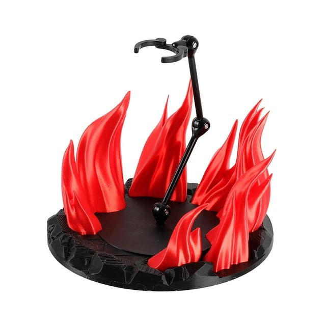 Yinanstore Figurine d'Action Support de Poupée Portable pour Afficher Modèles de Jouets Effet Feu Rouge