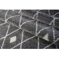thumbnail image 4 of Ladole Rugs Trellis-Dots Pattern Soft Durable Innovatie Area Rug Carpet in Grey-Ivory 5x8 (5'3" x 7'6", 160cm x 230cm), 4 of 4
