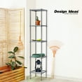 thumbnail image 4 of Design Ideas MeshWorks 5 Tier Metal Storage Shelving Unit Tower, Silver, 4 of 10