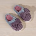 thumbnail image 5 of Vedolay Fuzzy Slippers Women Cute Plush Slippers House Non-Slip Indoor Warm Shoes Purple,37, 5 of 5