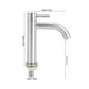 thumbnail image 5 of Grifo simple de acero inoxidable para agua fría, rosca externa G1/2 pulgadas, para debajo de la encimera, 5 of 5