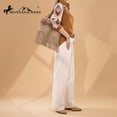 thumbnail image 7 of Montana West Western Fringe Tote Bag for Women Aztec Tooled Embroidery Shoulder Purse, Tan, 7 of 7