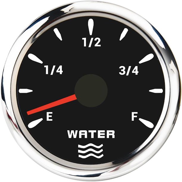 52mm Waterproof Car Boat Fuel Level Gauge Water Level Gauge Fit For 0~190ohm 240-33ohm Fuel Level Sensor With 7 Colors Backlight