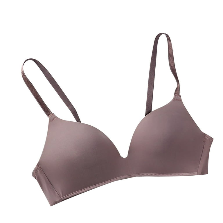 Bigersell Padded Bra With Straps Lightweight Bra, Seamless, Small Chest, No  Underwire, Cup Underwear Big & Tall Size Wirefree Bra With Support, Style