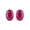 Gold, Pink, variant on Genuine Ruby Stud Earrings 1.70 Ct Oval Shape 10K Yellow Gold July Birthstone Jewelry Gift