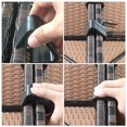 thumbnail image 2 of 10pcs Sofá seccional Sujetadores de alineación Abrazaderas de mimbre de mimbre al aire libre HOMEMAXS 10400213-MX, 2 of 6