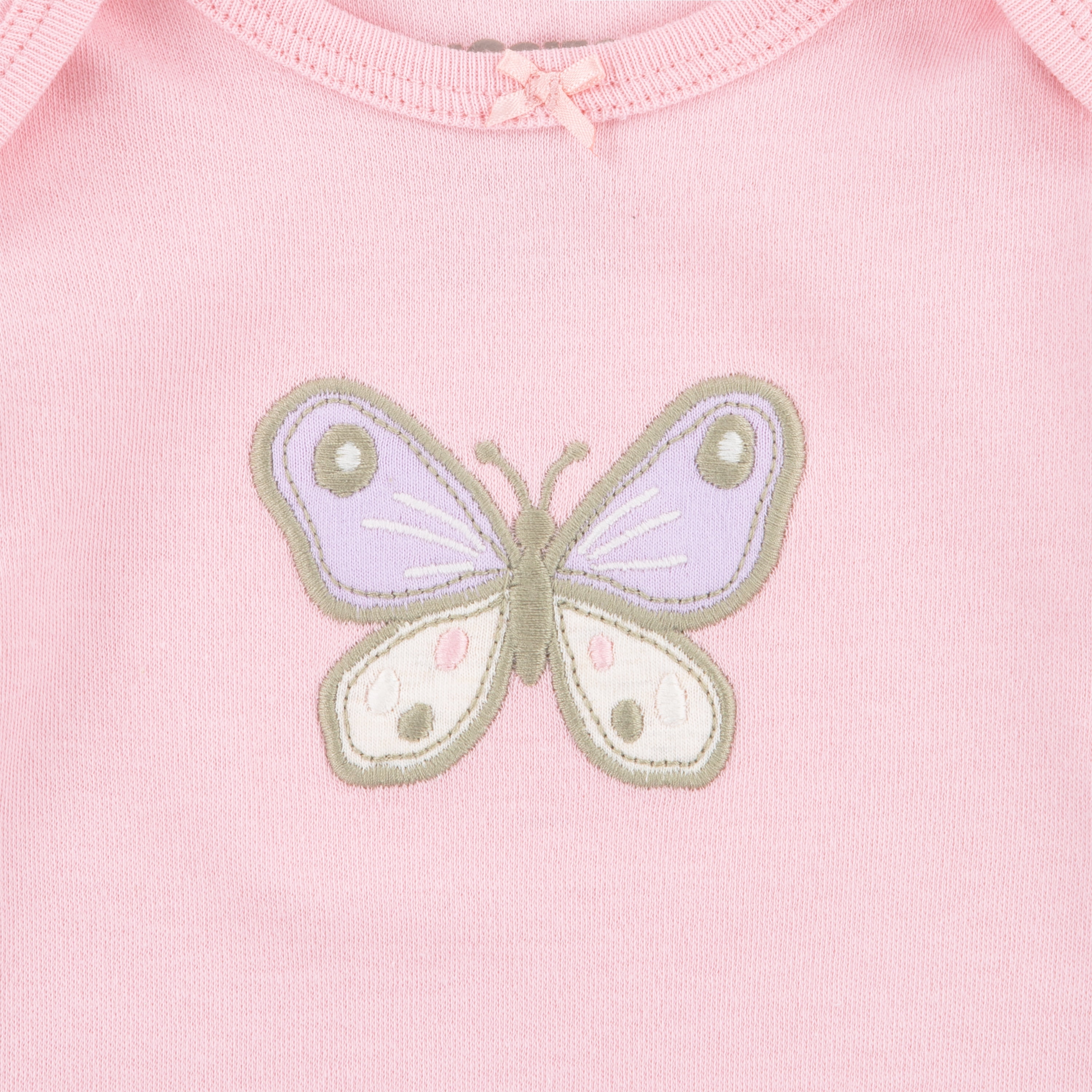 Huggies Baby Girls Butterfly 3 Pack Organic Cotton Bodysuits, Sizes NB-24M